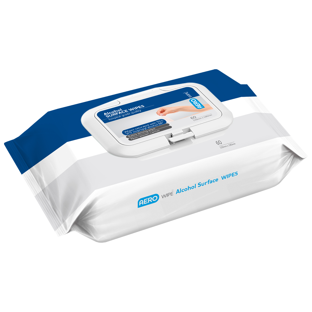 75% Alcohol Surface Wipes 60-Hand Sanitizers & Wipes-AERO-Assurance Training and Sales