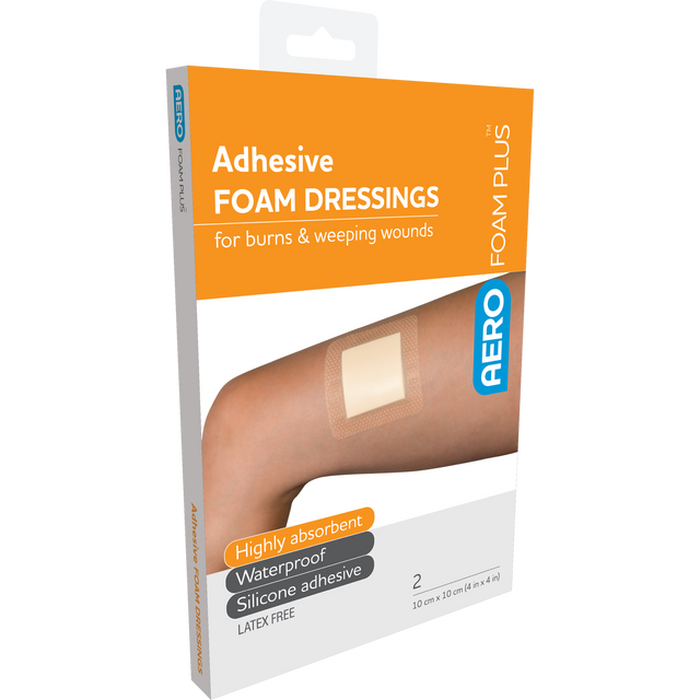 Adhesive Foam Dressing Range-AERO-10 x 10cm-Assurance Training and Sales