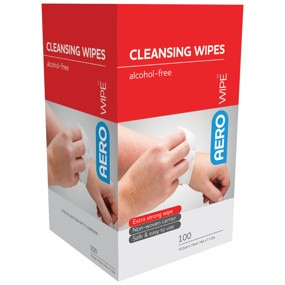 Alcohol-Free Cleansing Wipes Twin Pack 1 pcs-Hand Sanitizers & Wipes-AERO-Assurance Training and Sales