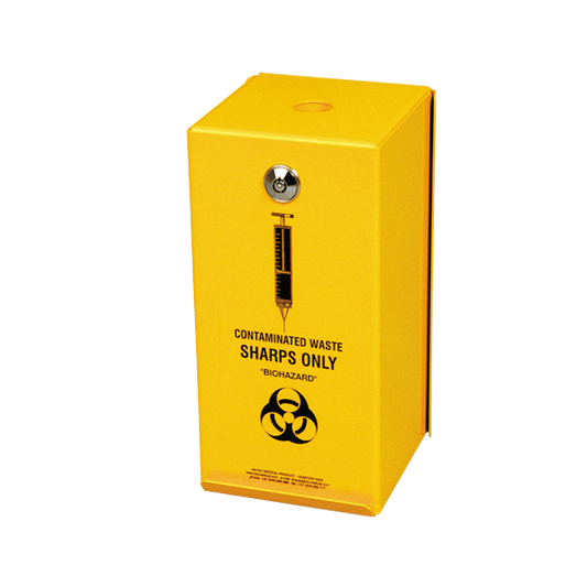 Bio Sharps Safe Steel Disposal Container 2L (includes 2 x SD2000)-Sharps Disposal Container-AERO-Assurance Training and Sales