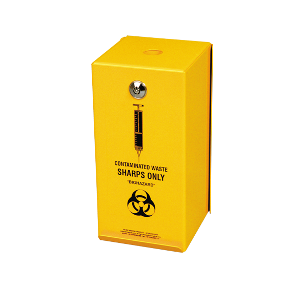 Bio Sharps Safe Steel Disposal Container 2L (includes 2 x SD2000)-Sharps Disposal Container-AERO-Assurance Training and Sales