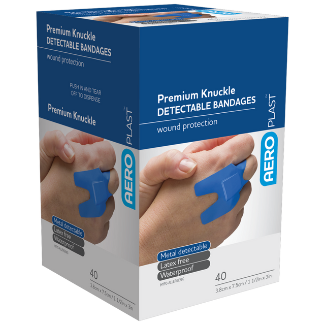 Blue Knuckle Bandaids-AERO-Detectable-Assurance Training and Sales