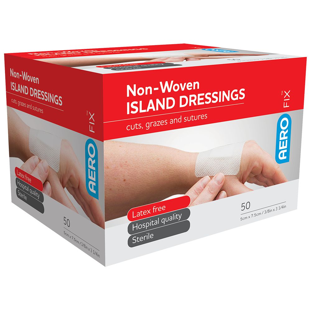 Breathable Island Dressing Range-Breathable adhesive wound dressings-AERO-6 x 8cm single-Assurance Training and Sales