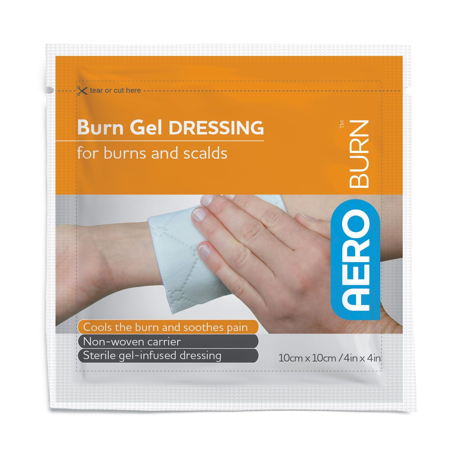 Burn Gel Dressing Range-Burn Gel Dressings water based-AERO-10 x 10cm single-Assurance Training and Sales