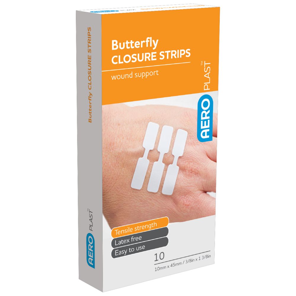 Butterfly Wound Closures-Wound closures-steristrips-AERO-Assurance Training and Sales