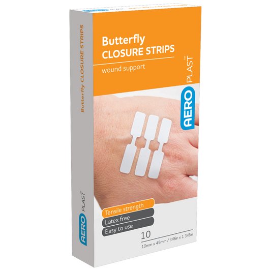 Butterfly Wound Closures-Wound closures-steristrips-AERO-Assurance Training and Sales