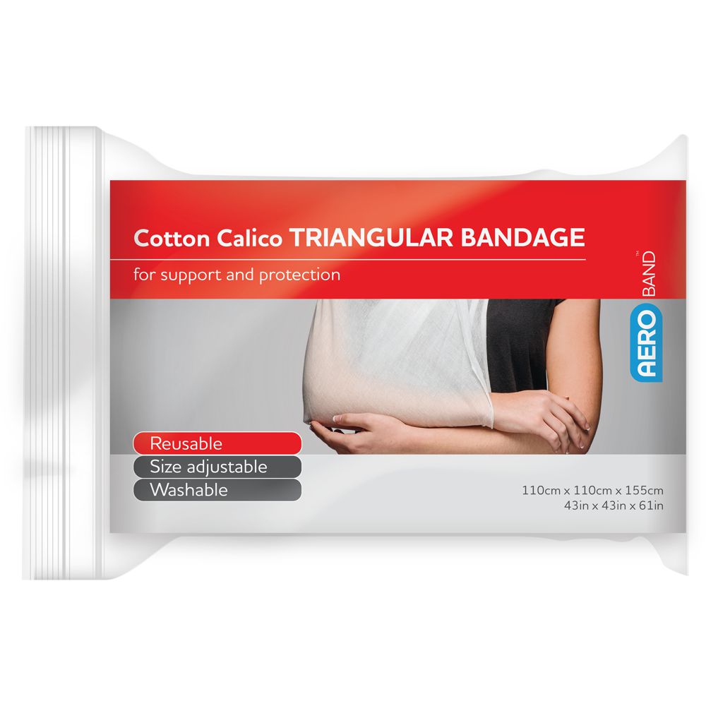 Calico Triangular Bandage-Trianguar Bandage-AERO-Assurance Training and Sales