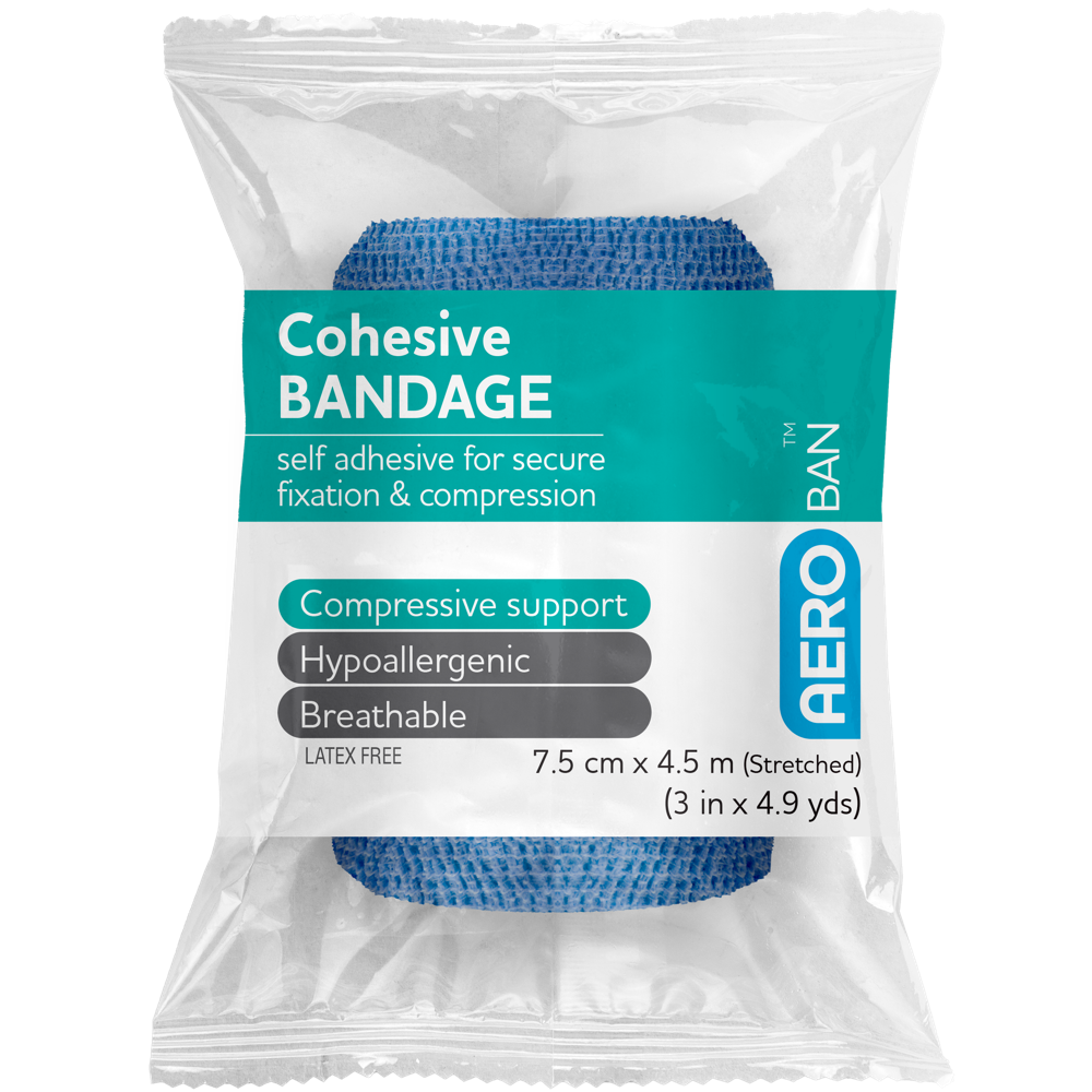 Cohesive Bandage-AERO-7.5cm x 4.5M single-Assurance Training and Sales