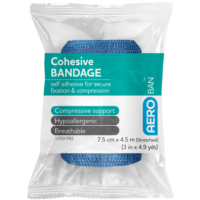Cohesive Bandage-AERO-7.5cm x 4.5M single-Assurance Training and Sales