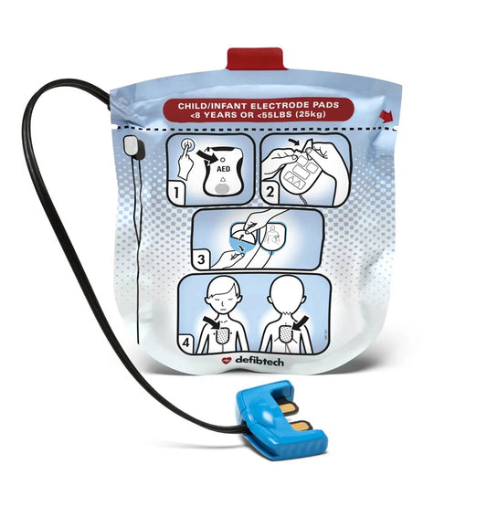DEFIBTECH LIFELINE VIEW DDP-200P Defibrillator Pads Child-Defibtech-Assurance Training and Sales
