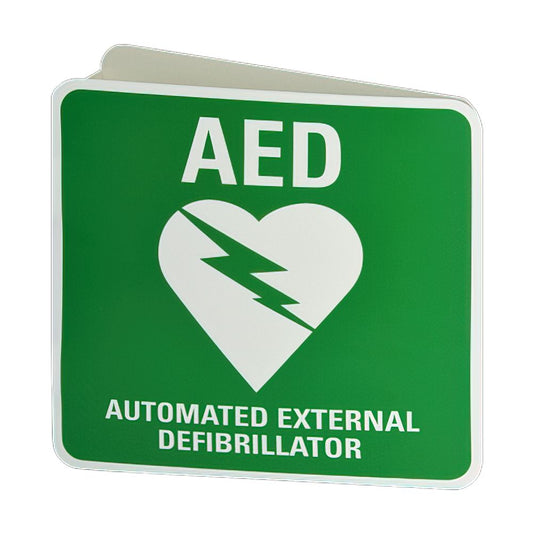 Defibrillator Pop Out Wall Sign-AED sign-AERO-Assurance Training and Sales