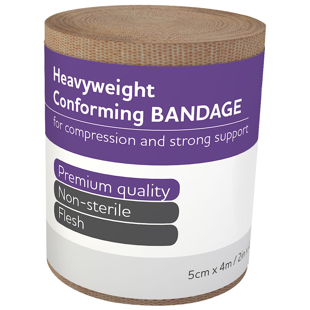 Elastic Heavyweight Conforming Bandages-Heavy Elastic Bandage-AERO-5cm x 4m single-Assurance Training and Sales