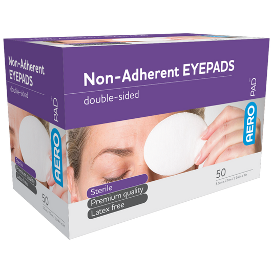 Eye Pad-Eye Patch-AERO-AEROPAD Non-Adherent Eye Pads box 50-Assurance Training and Sales