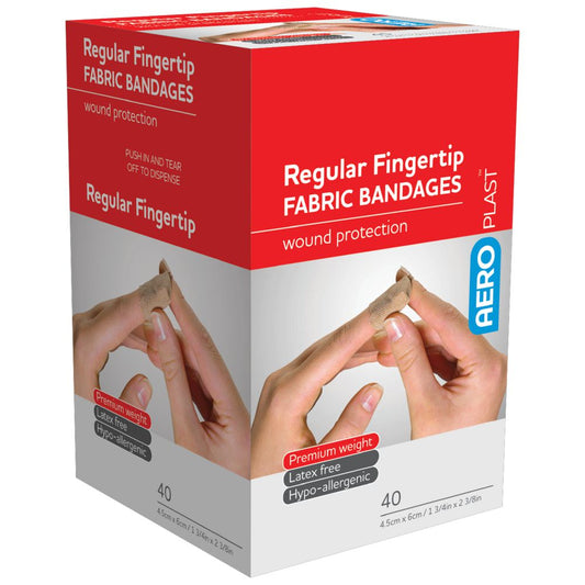 Fabric Regular Fingertip Bandaids-Fabric/Cloth Bandainds-AERO-Assurance Training and Sales