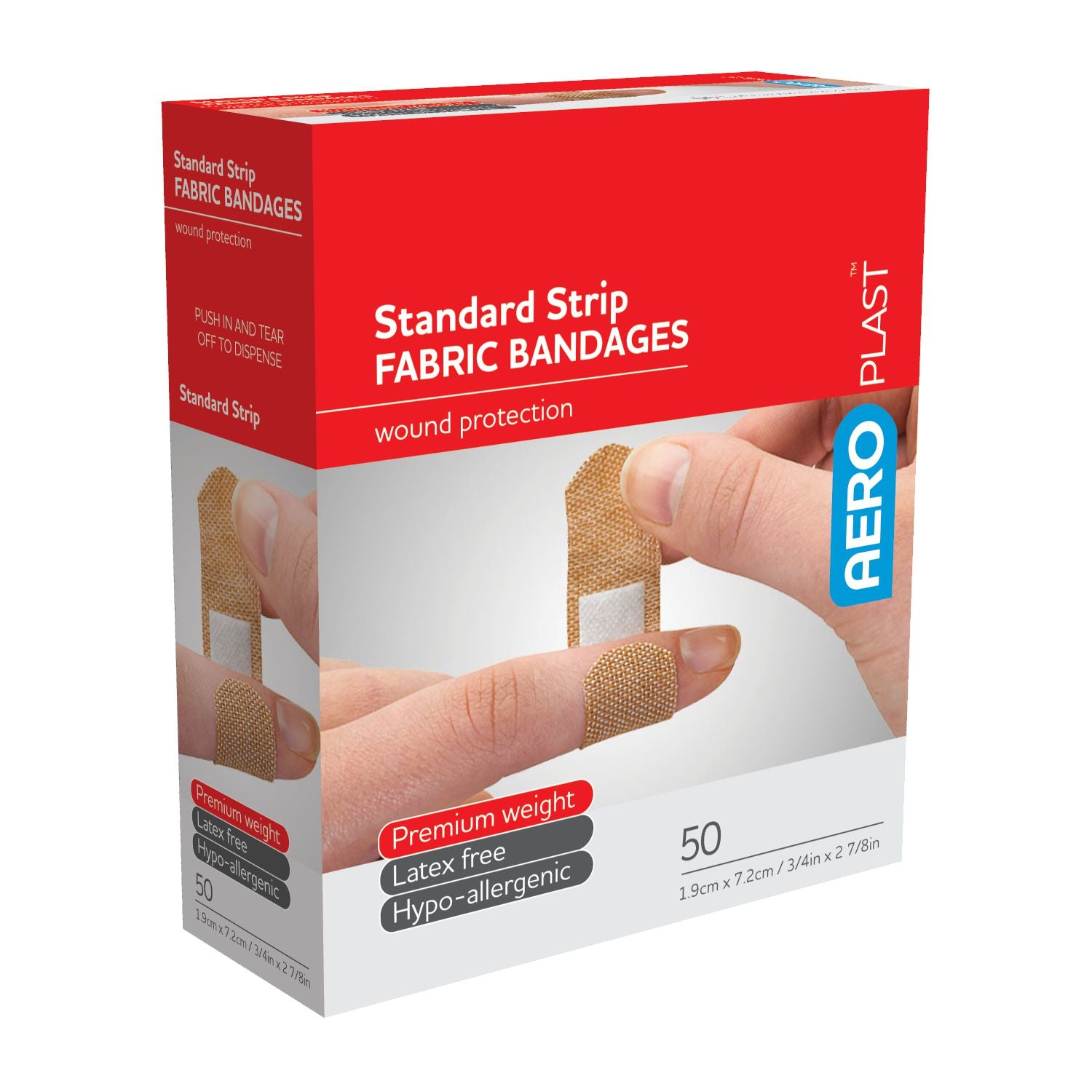 Fabric Standard Bandaid Range-Fabric/Cloth Bandainds-AERO-Box 50-Assurance Training and Sales