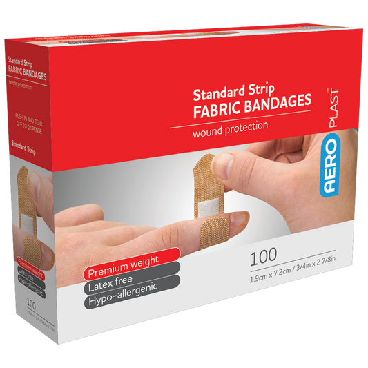 Fabric Standard Bandaid Range-Fabric/Cloth Bandainds-AERO-Box 100-Assurance Training and Sales