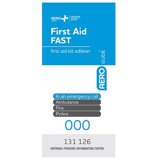 First Aid Guide Leaflet incl CPR chart-AERO-Assurance Training and Sales