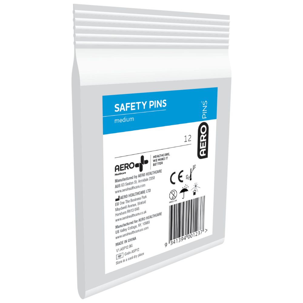 First Aid Safety Pins-Safety Pins-AERO-Assurance Training and Sales