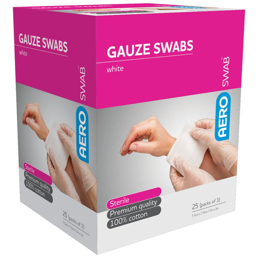 Gauze Swab Box 25-Gause Swabs-AERO-Assurance Training and Sales