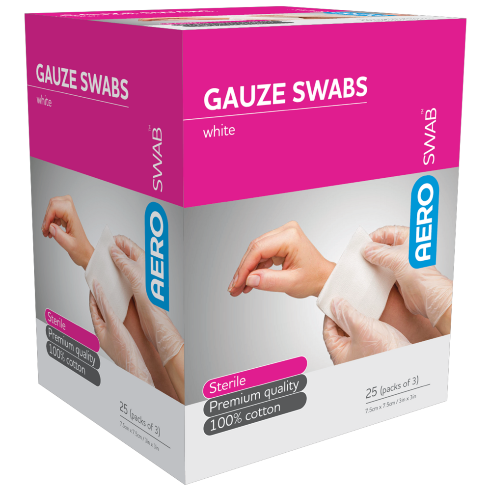 Gauze Swab Box 25-Gause Swabs-AERO-Assurance Training and Sales