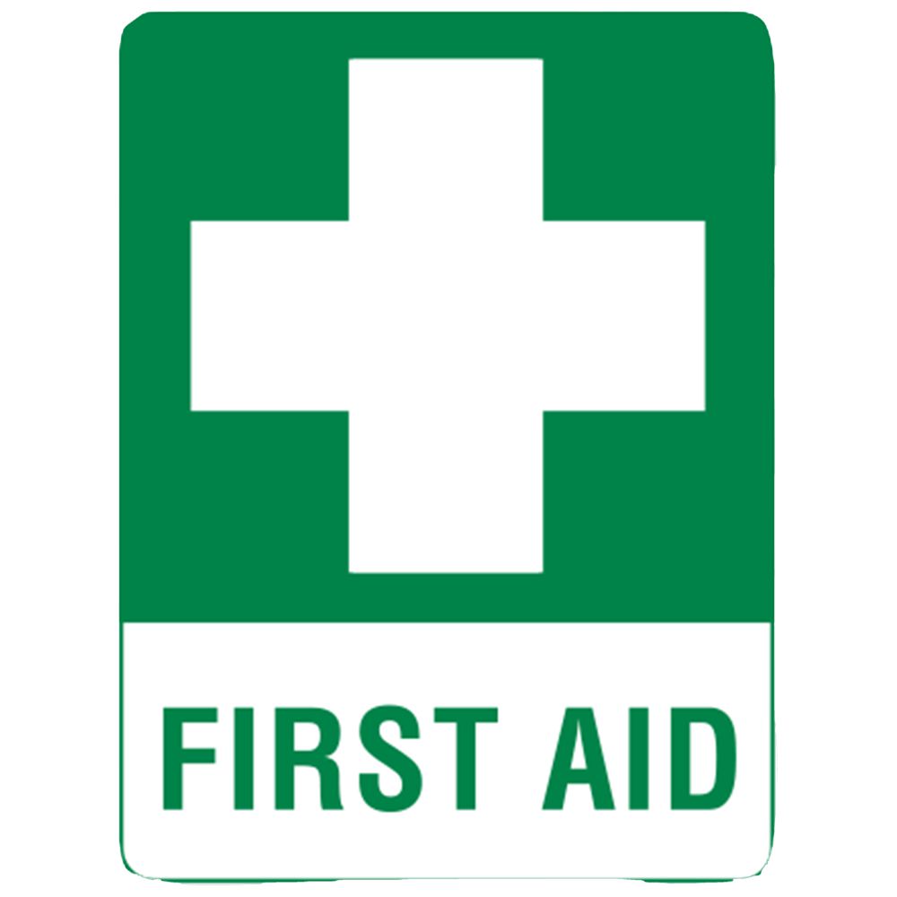 Large Metal First Aid Sign-First Aid Sign-AERO-Assurance Training and Sales