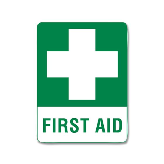 Large Poly First Aid Sign-First Aid Sign-AERO-Assurance Training and Sales