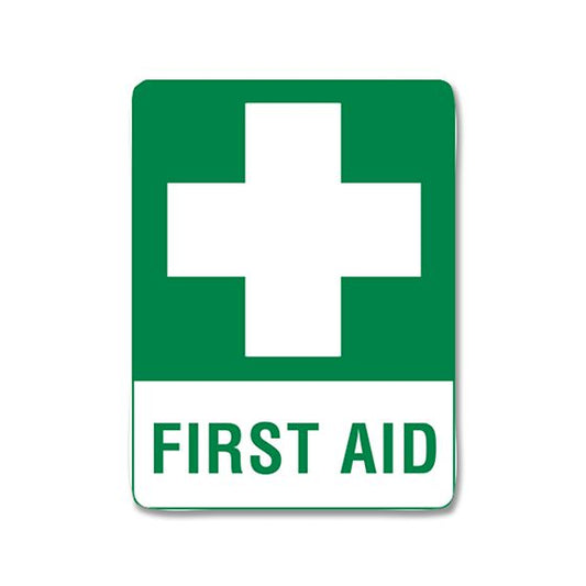 Large Poly First Aid Sign-First Aid Sign-AERO-Assurance Training and Sales