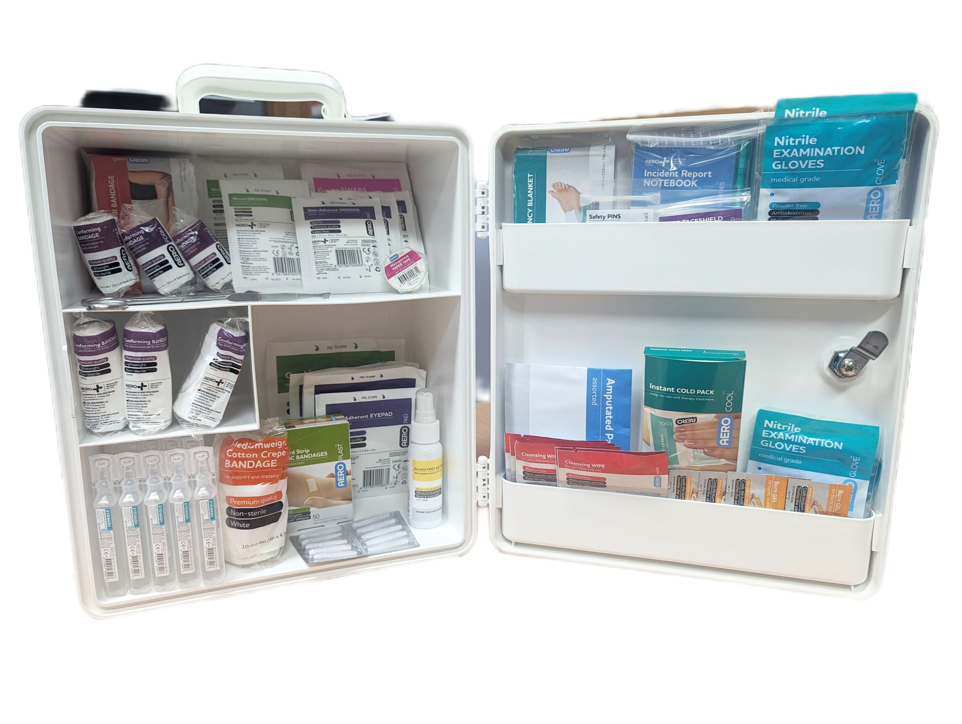 Large Wall Mounted First Aid Cabinet-Workplace First Aid Kits-Assurance Training and Sales-Assurance Training and Sales