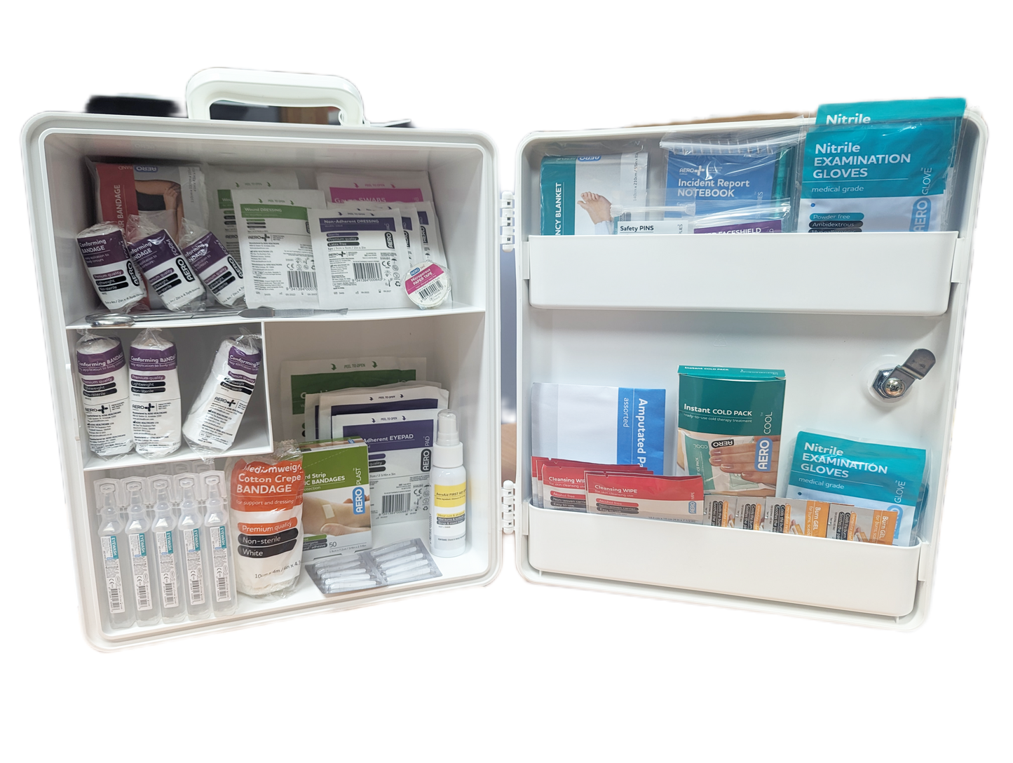 Large Wall Mounted First Aid Cabinet-Workplace First Aid Kits-Assurance Training and Sales-Assurance Training and Sales