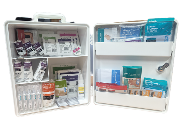 Large Wall Mounted First Aid Cabinet-Workplace First Aid Kits-Assurance Training and Sales-Assurance Training and Sales