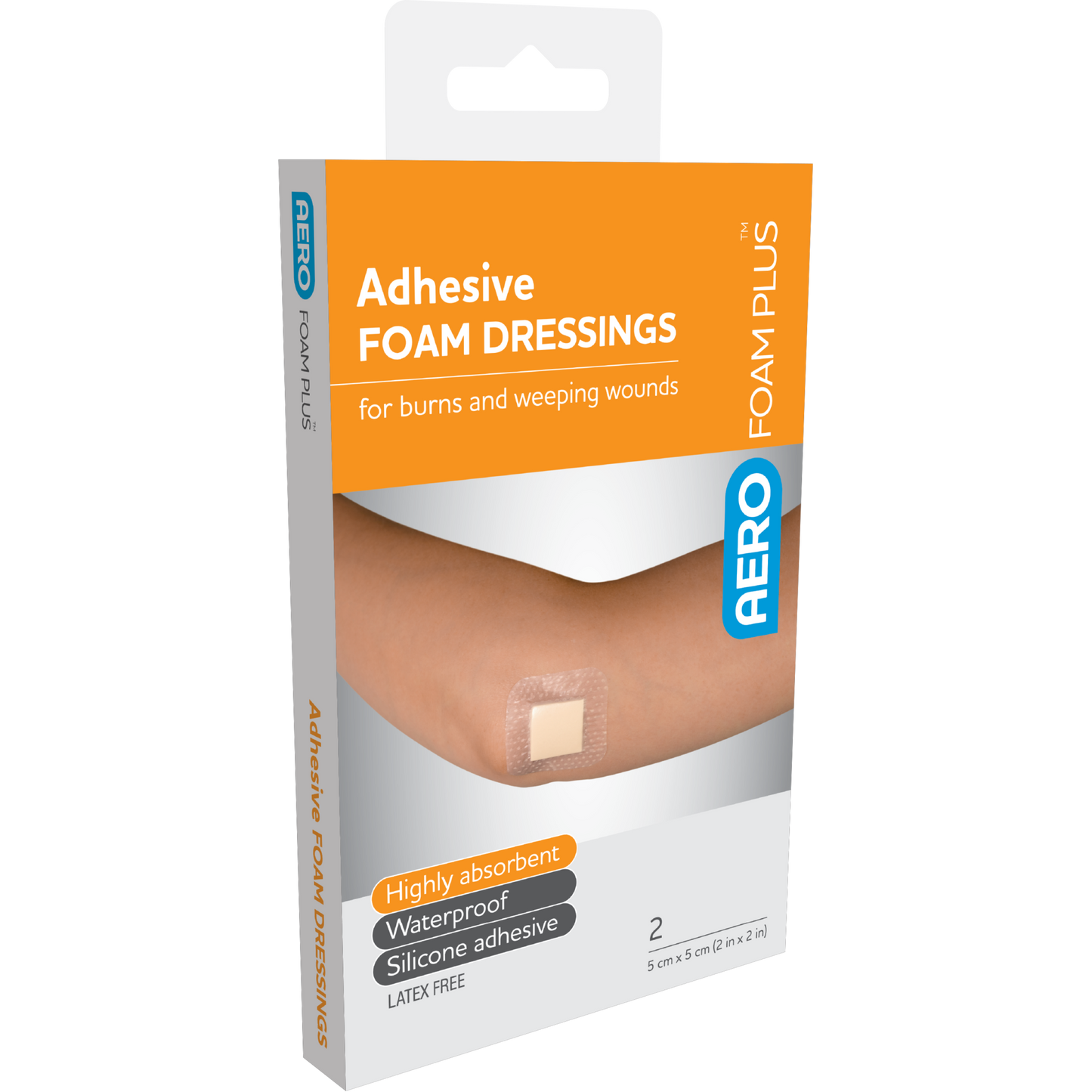 Leaky Wound Foam Dressings-Foam Wound Dressing-AERO-5 x 5cm-Assurance Training and Sales