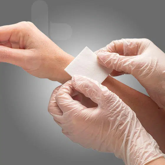 Low Adherent Pads-Low Adherent Stick Dressings-AERO-5 x 5cm single-Assurance Training and Sales