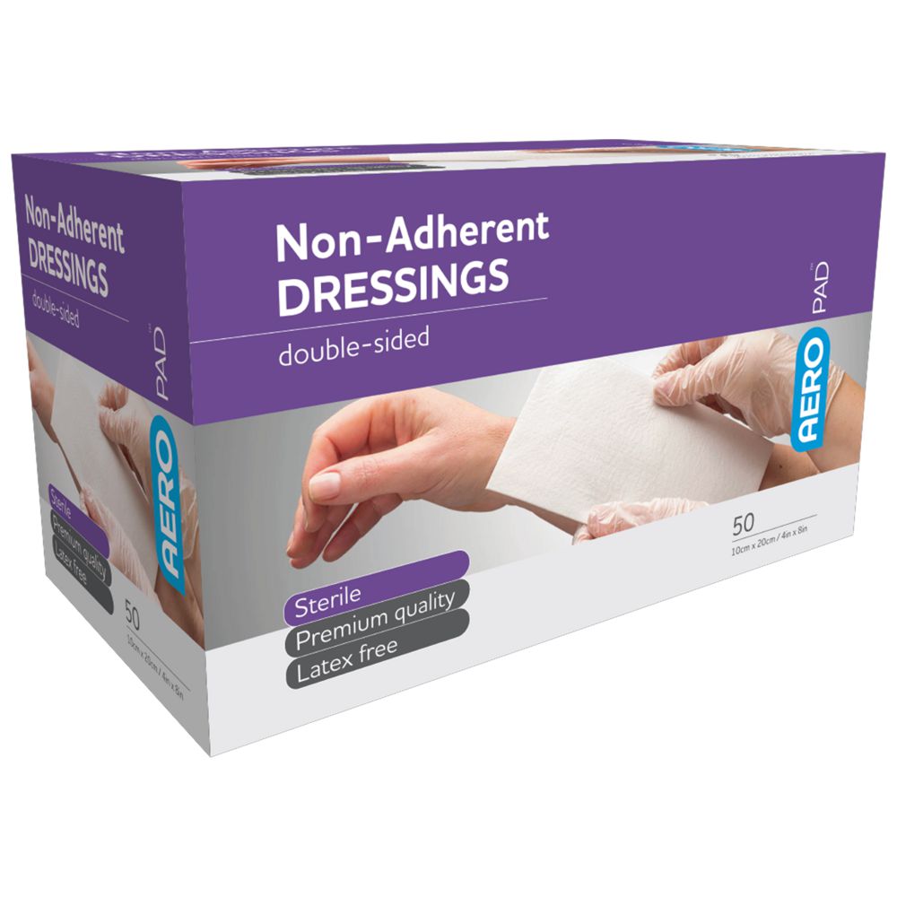 Low Adherent Pads-Low Adherent Stick Dressings-AERO-10 x 20cm single-Assurance Training and Sales