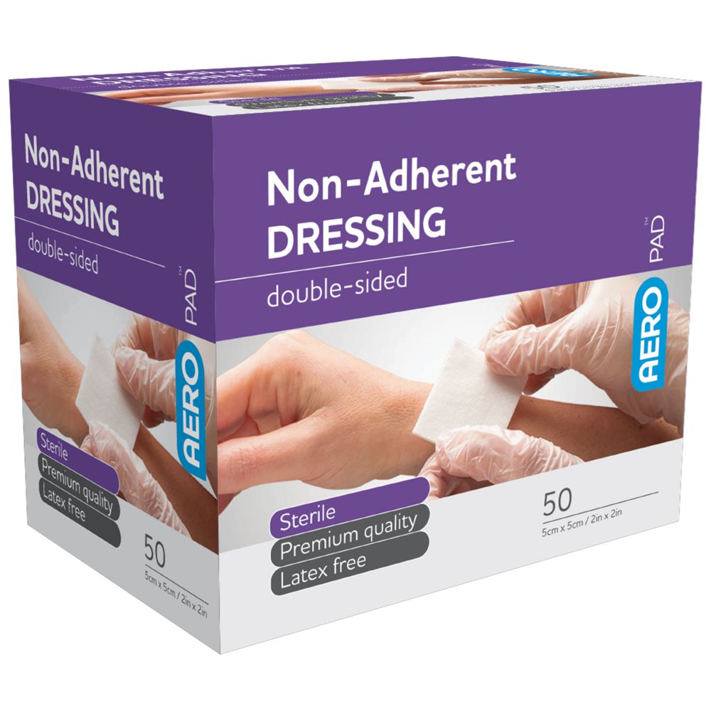 Low Adherent Pads-Low Adherent Stick Dressings-AERO-5 x 5cm box 50-Assurance Training and Sales