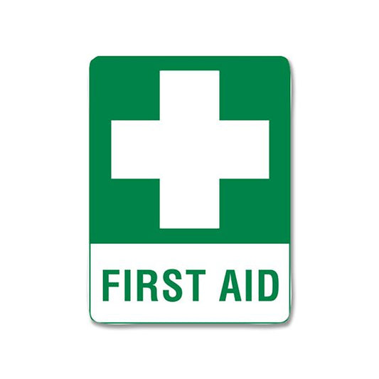 Medium Poly First Aid Sign-First Aid Sign-AERO-Assurance Training and Sales