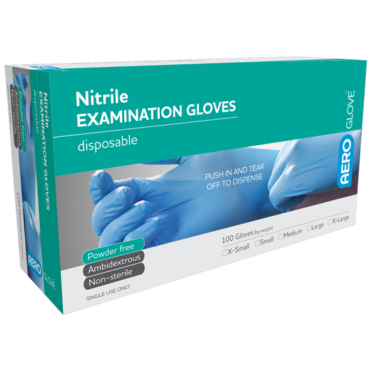 Nitrile Gloves- Boxes-AERO-Small Box 100-Assurance Training and Sales