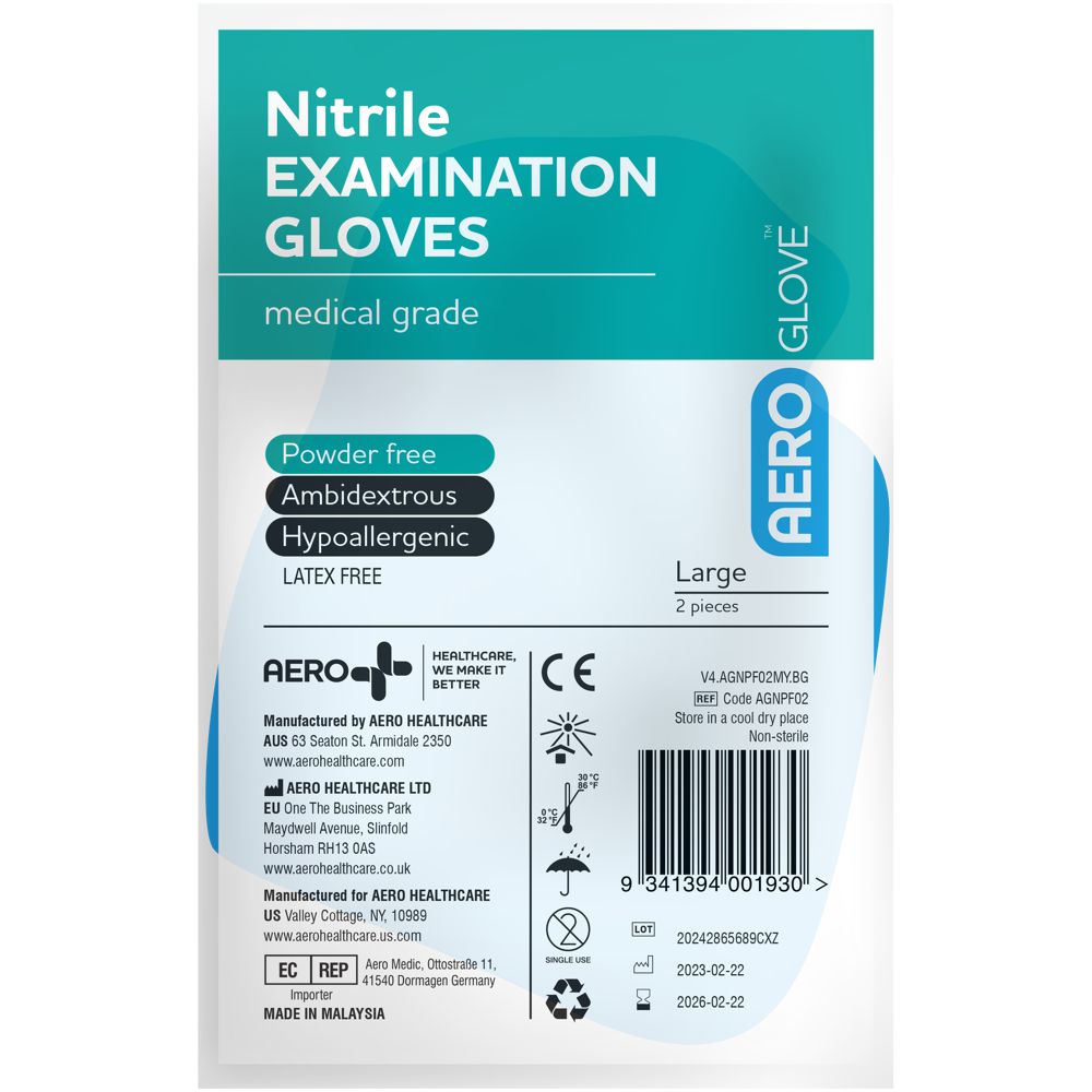 Nitrile Gloves-Nitrile Gloves-AERO-1 Pair-Assurance Training and Sales