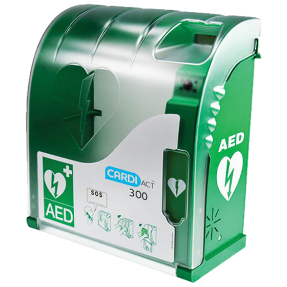 Outdoor Connect Secure Cabinet Defibrillator Cabinet-AED Cabinet-AERO-Assurance Training and Sales