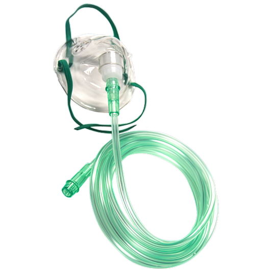 Oxygen Therapy Mask-Assurance Training and Sales-Adult with tubing-Assurance Training and Sales