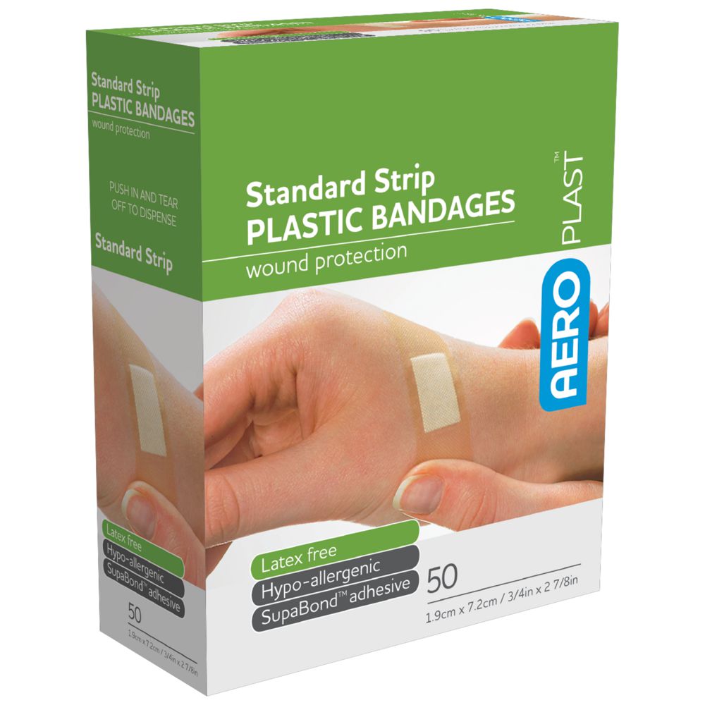 Plastic Bandaids-Plastic Bandaids-AERO-Box 50-Assurance Training and Sales