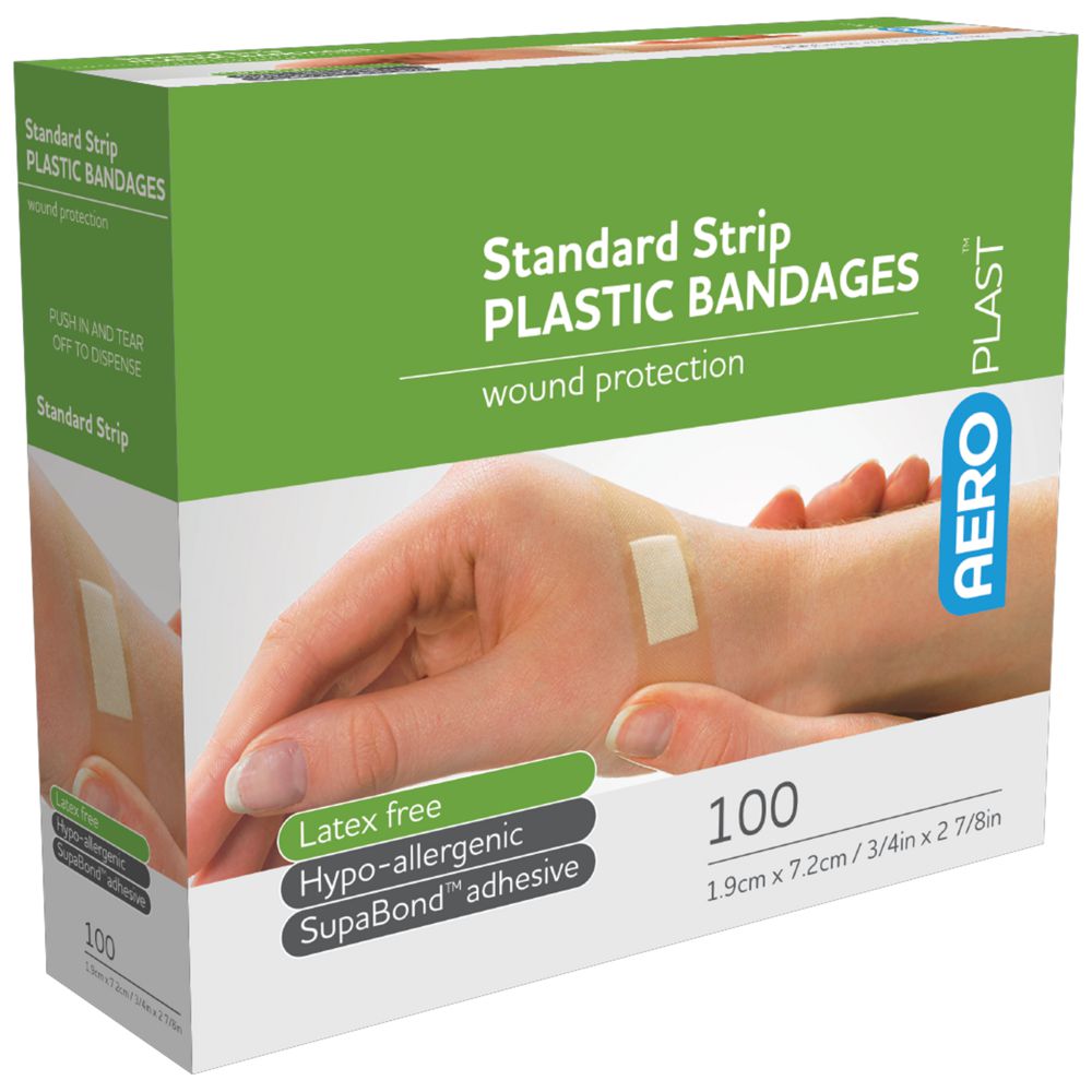 Plastic Bandaids-Plastic Bandaids-AERO-Box 100-Assurance Training and Sales