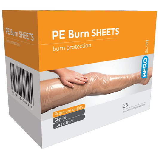 Polyethylene Burn Sheet 60 x 90cm SINGLE-First Aid Burn Sheets-AERO-Assurance Training and Sales