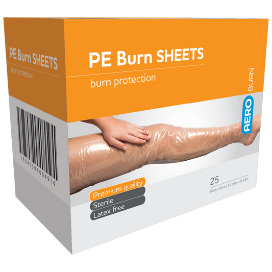 Polyethylene Burn Sheet single 60 x 90cm-First Aid Burn Sheets-AERO-Assurance Training and Sales