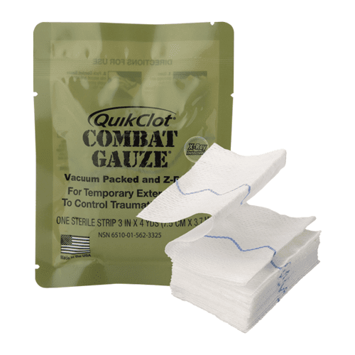 QUIKCLOT Haemostatic Combat Gauze 7.5cm x 3.65M-AERO-Assurance Training and Sales