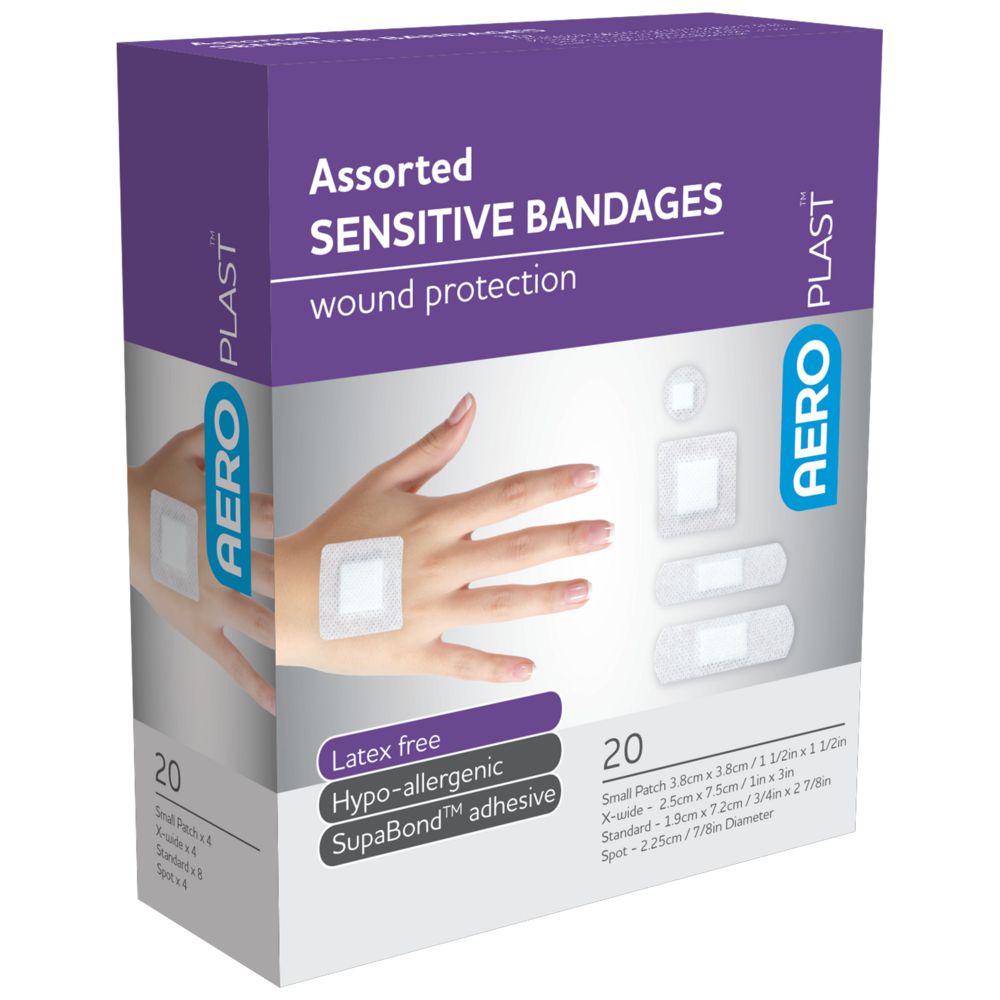 Sensitive Dressing Range-Sensitive Wound Dressings-AERO-Assorted Box 20-Assurance Training and Sales