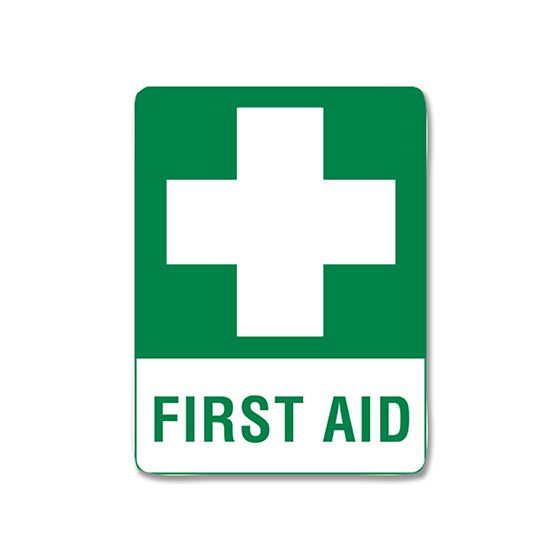 Small Poly First Aid Sign-First Aid Signs-AERO-Assurance Training and Sales