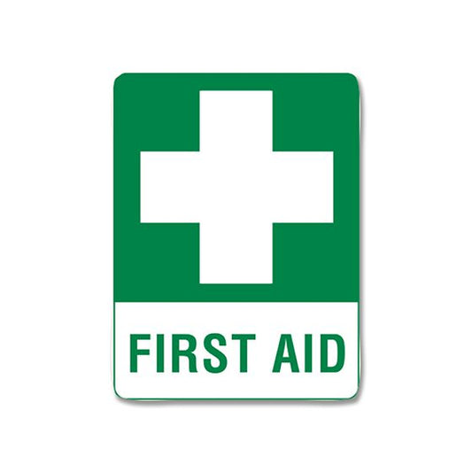 Small Poly First Aid Sign-First Aid Signs-AERO-Assurance Training and Sales