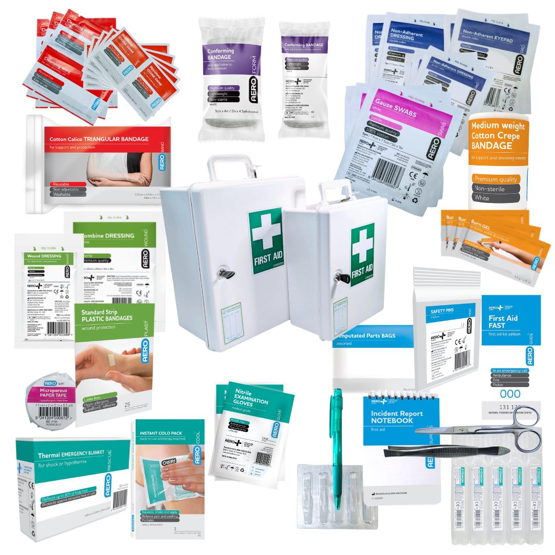 Small Wall Mounted First Aid Cabinet-Workplace First Aid Kits-Assurance Training and Sales-Assurance Training and Sales