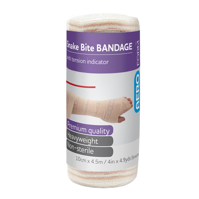 Snake Bite Indicator Bandage-AERO-10cm x 4m (suits arms)-Assurance Training and Sales