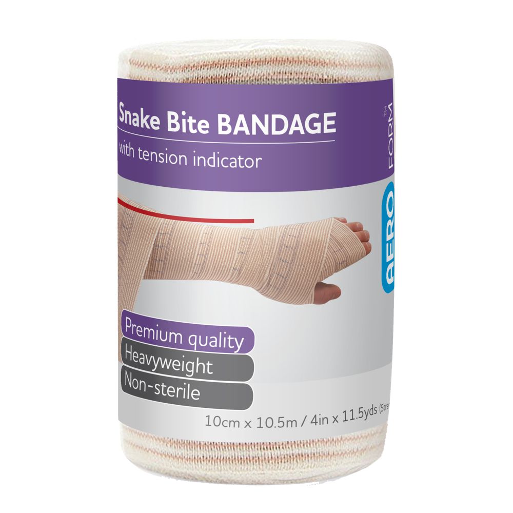 Snake Bite Tension Bandage-Snake Bite Kit-AERO-10cm x 10.5m (suits legs)-Assurance Training and Sales